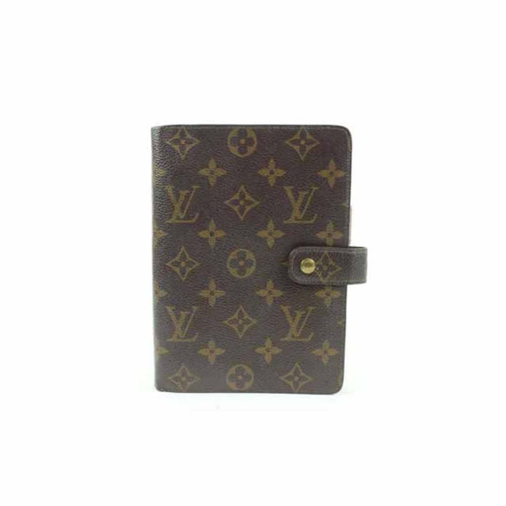 Louis Vuitton Monogram Agenda MM Diary Planner Cover s28lv14